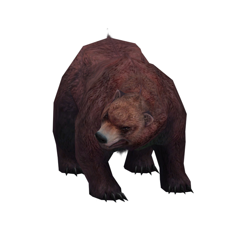 (Animal-0015) -3D-Monster Bear-Ordinary Attack-1